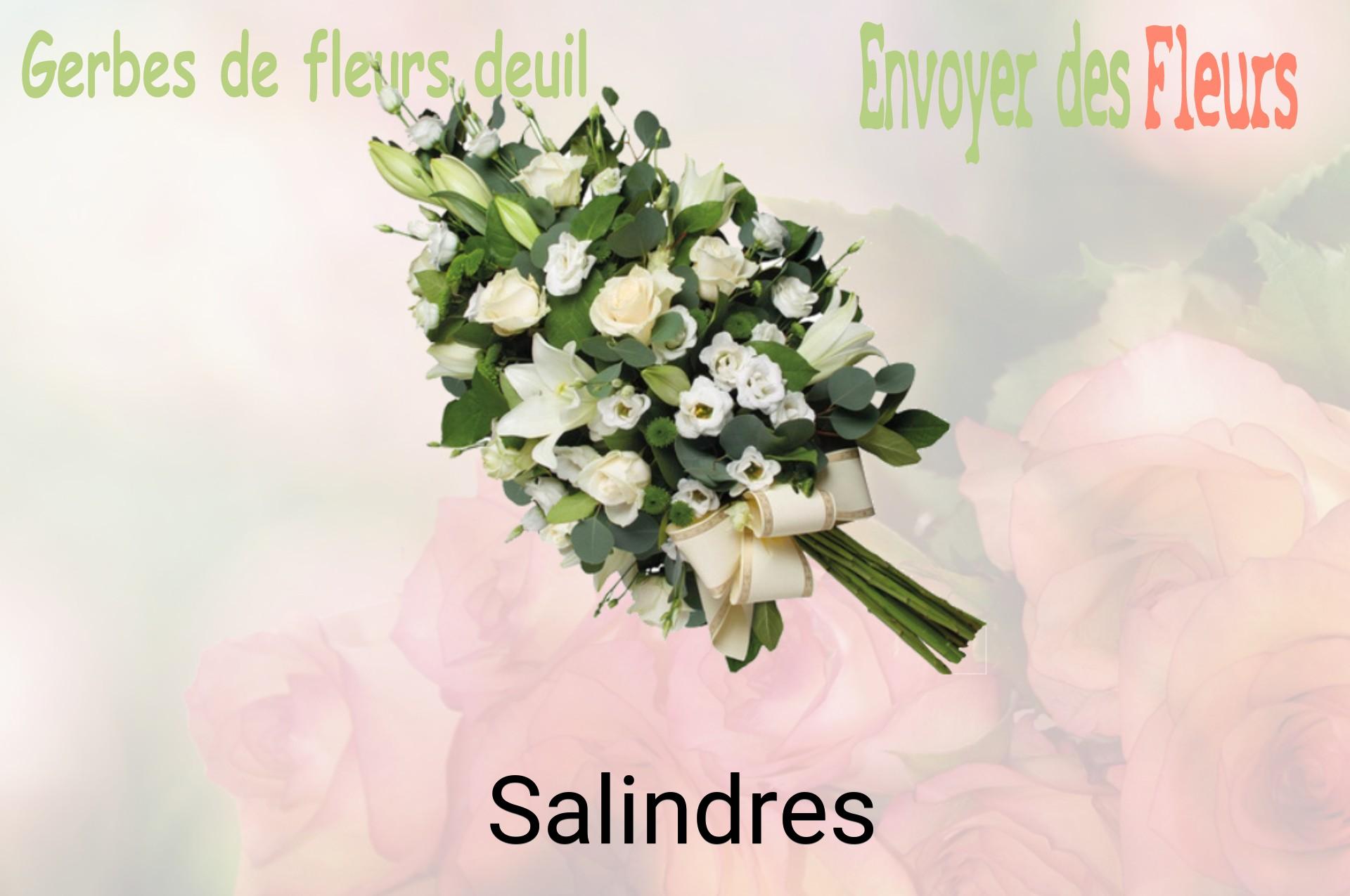 Gerbe de fleurs de deuil livrée à Salindres